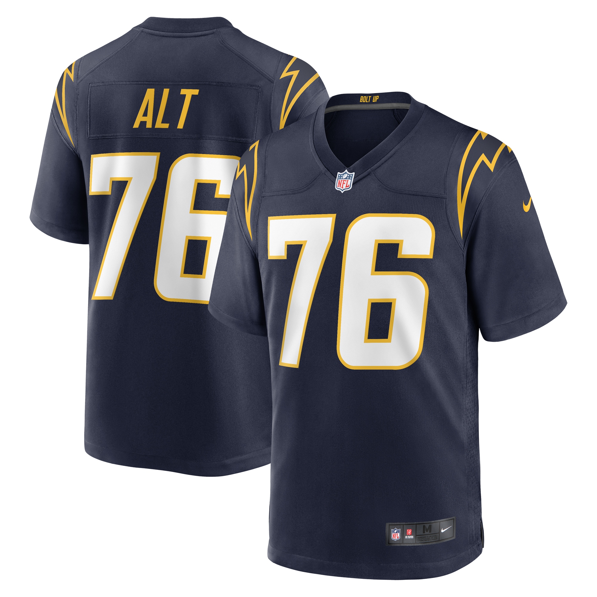 Men's Los Angeles Chargers Joe Alt Navy 2024 NFL Draft First Round Pick Player Game Jersey