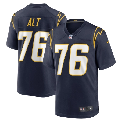 Men's Los Angeles Chargers Joe Alt Navy 2024 NFL Draft First Round Pick Player Game Jersey 01