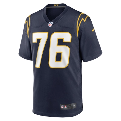 Men's Los Angeles Chargers Joe Alt Navy 2024 NFL Draft First Round Pick Player Game Jersey 02