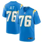 Men's Los Angeles Chargers Joe Alt Powder Blue 2024 NFL Draft First Round Pick Player Game Jersey