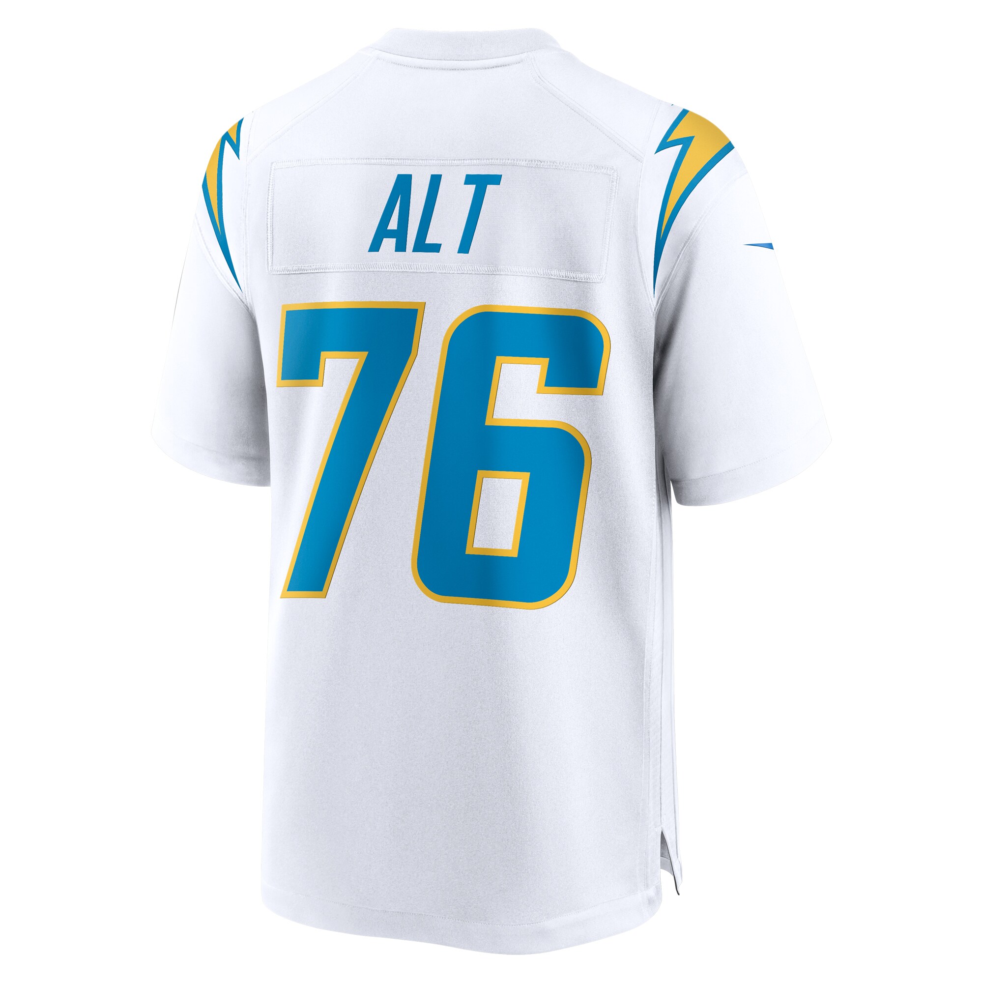 Men's Los Angeles Chargers Joe Alt White 2024 NFL Draft First Round Pick Player Game Jersey