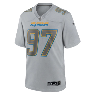 Men's Los Angeles Chargers Joey Bosa Gray Atmosphere Fashion Game Jersey 02