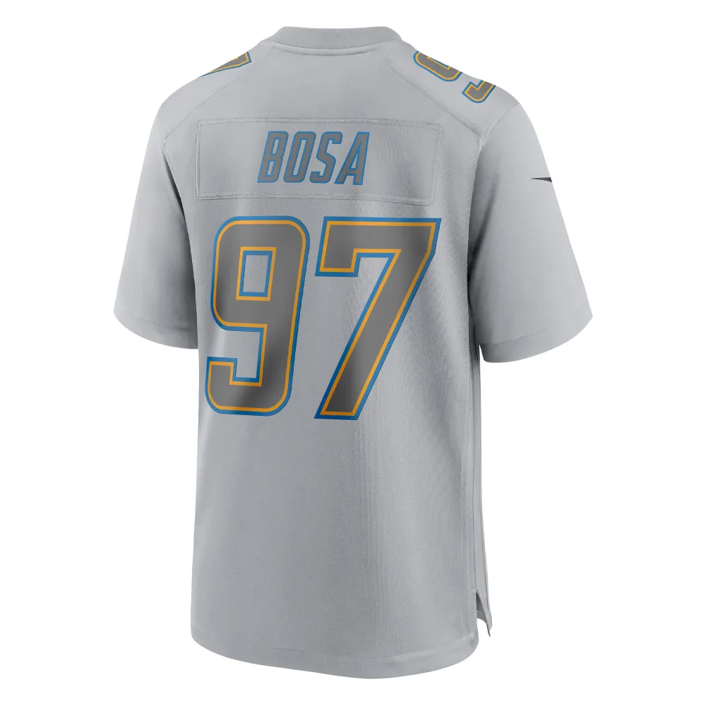Men's Los Angeles Chargers Joey Bosa Gray Atmosphere Fashion Game Jersey