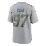 Men's Los Angeles Chargers Joey Bosa Gray Atmosphere Fashion Game Jersey