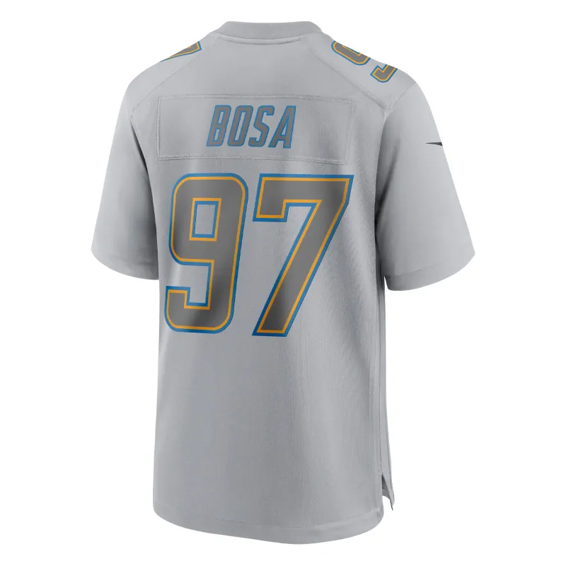 Men's Los Angeles Chargers Joey Bosa Gray Atmosphere Fashion Game Jersey