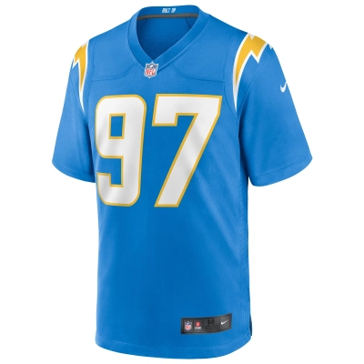 Men's Los Angeles Chargers Joey Bosa Powder Blue Game Player Jersey 02
