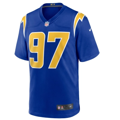 Men's Los Angeles Chargers Joey Bosa Royal 2nd Alternate Game Jersey 02