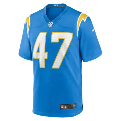 Men's Los Angeles Chargers Josh Harris Powder Blue Game Jersey 02