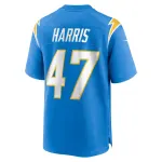 Men's Los Angeles Chargers Josh Harris Powder Blue Game Jersey