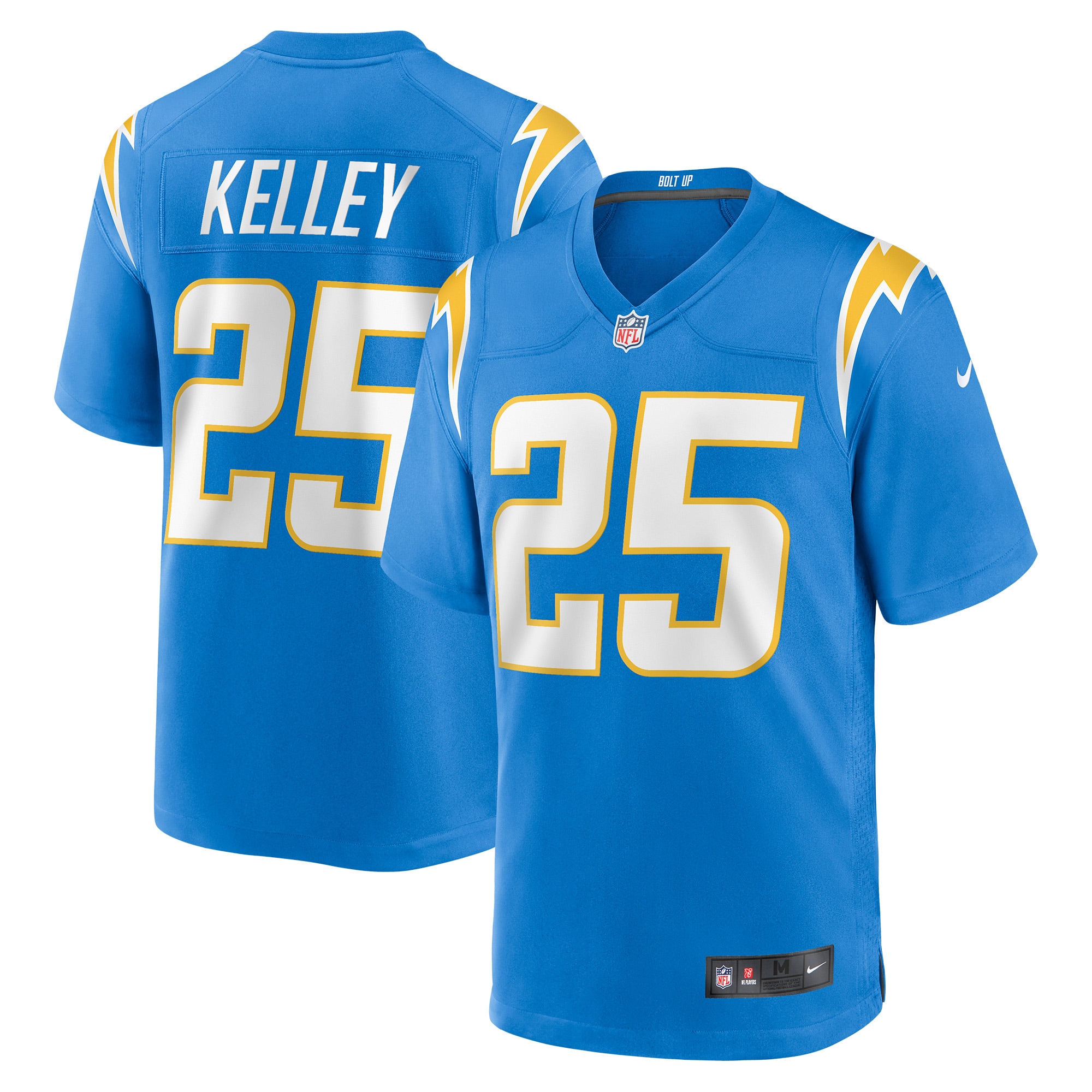 Men's Los Angeles Chargers Joshua Kelley Powder Blue Game Jersey
