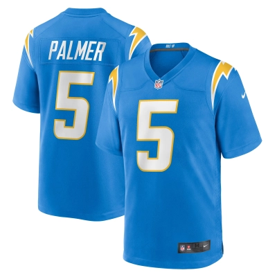 Men's Los Angeles Chargers Joshua Palmer Powder Blue Game Player Jersey 01