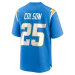 Men's Los Angeles Chargers Junior Colson Powder Blue Team Game Jersey