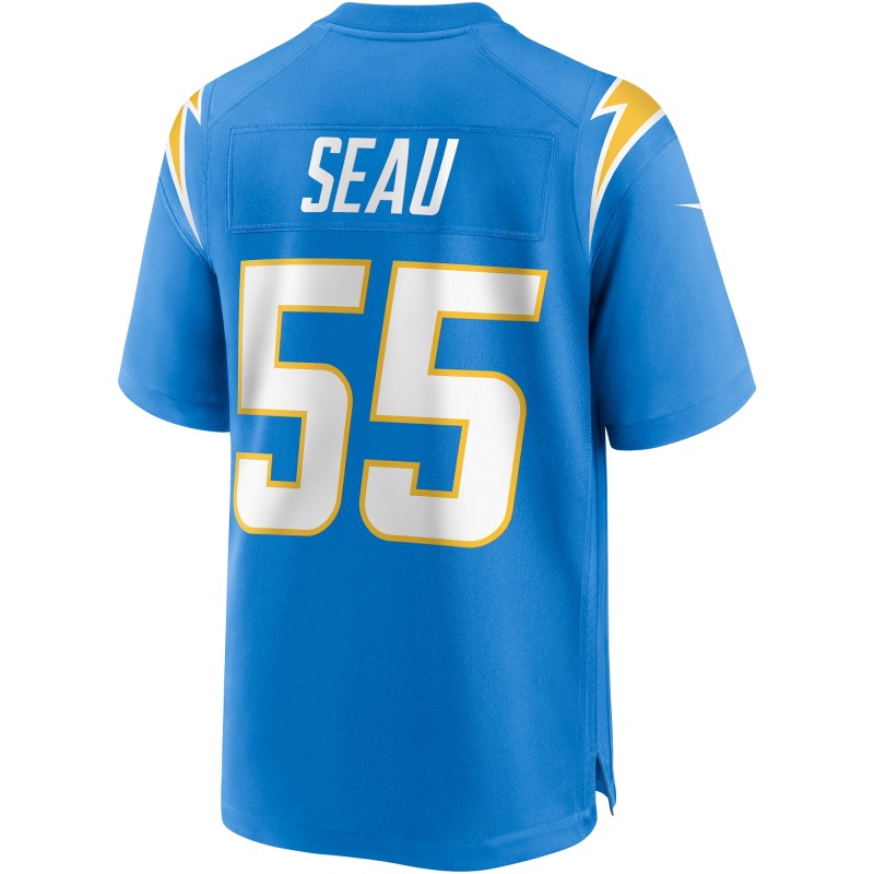 Men's Los Angeles Chargers Junior Seau Powder Blue Game Retired Player Jersey