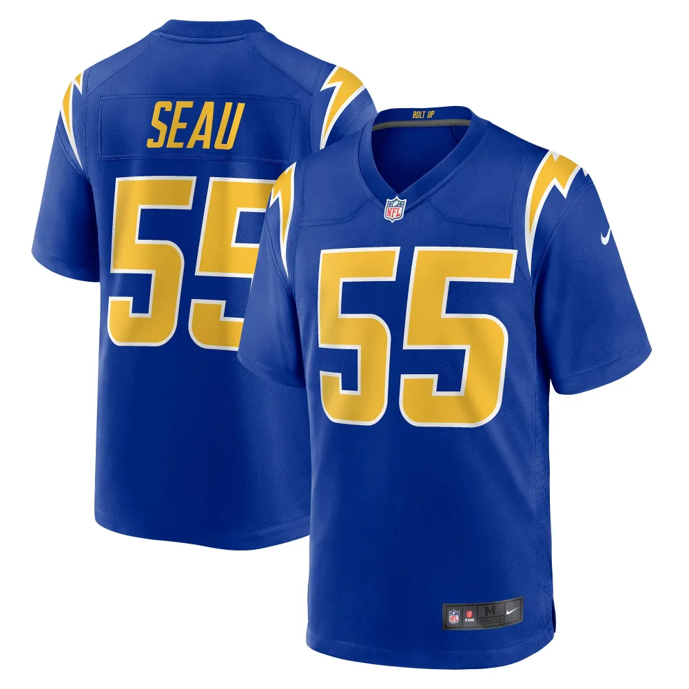 Men's Los Angeles Chargers Junior Seau Royal Retired Player Alternate Game Jersey