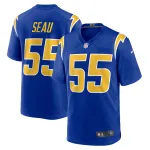 Men's Los Angeles Chargers Junior Seau Royal Retired Player Alternate Game Jersey