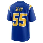 Men's Los Angeles Chargers Junior Seau Royal Retired Player Alternate Game Jersey
