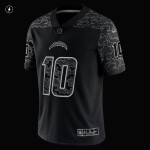 Men's Los Angeles Chargers Justin Herbert Black RFLCTV Limited Jersey
