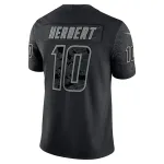 Men's Los Angeles Chargers Justin Herbert Black RFLCTV Limited Jersey