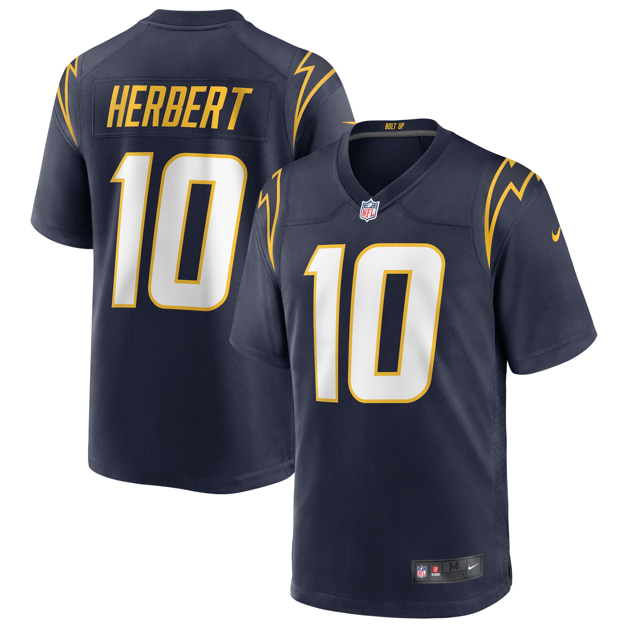 Men's Los Angeles Chargers Justin Herbert Navy Alternate Game Jersey