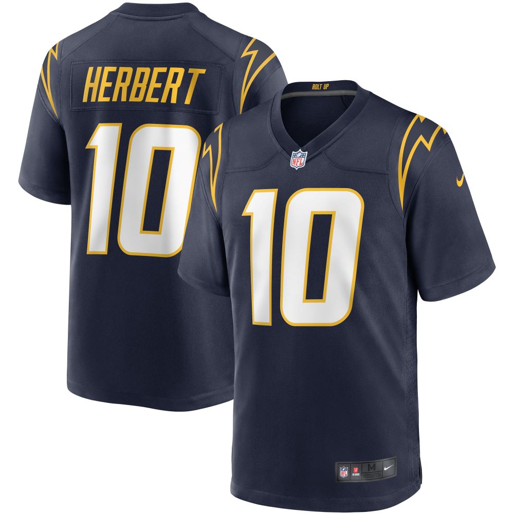 Men's Los Angeles Chargers Justin Herbert Navy Game Jersey