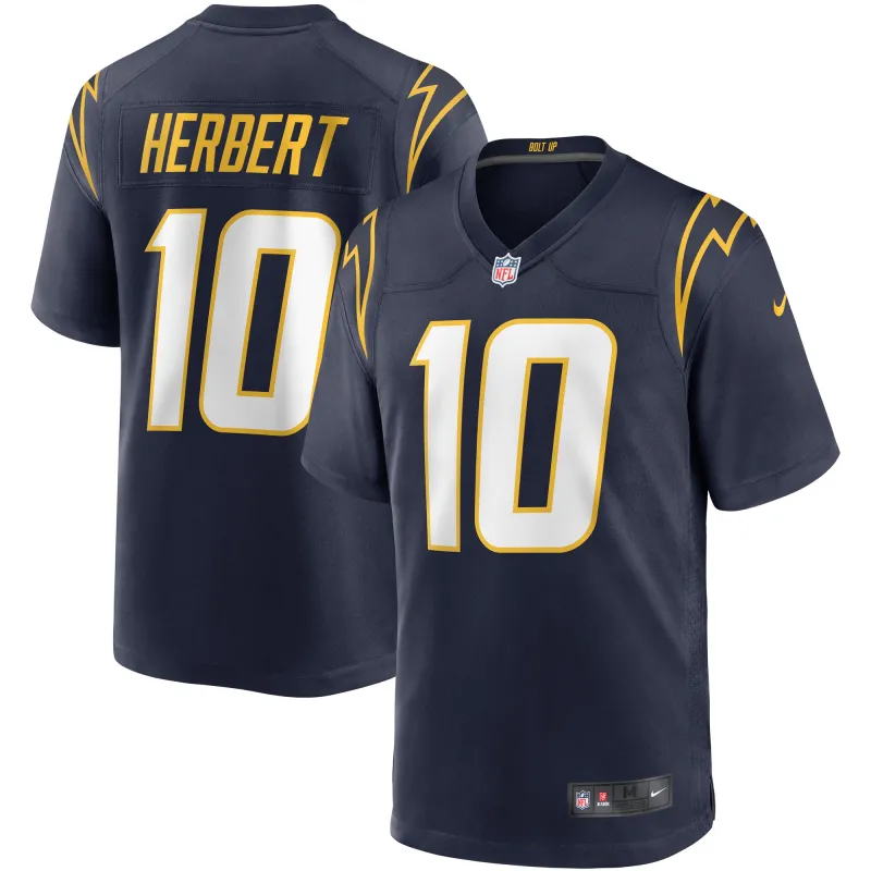Men's Los Angeles Chargers Justin Herbert Navy Game Jersey