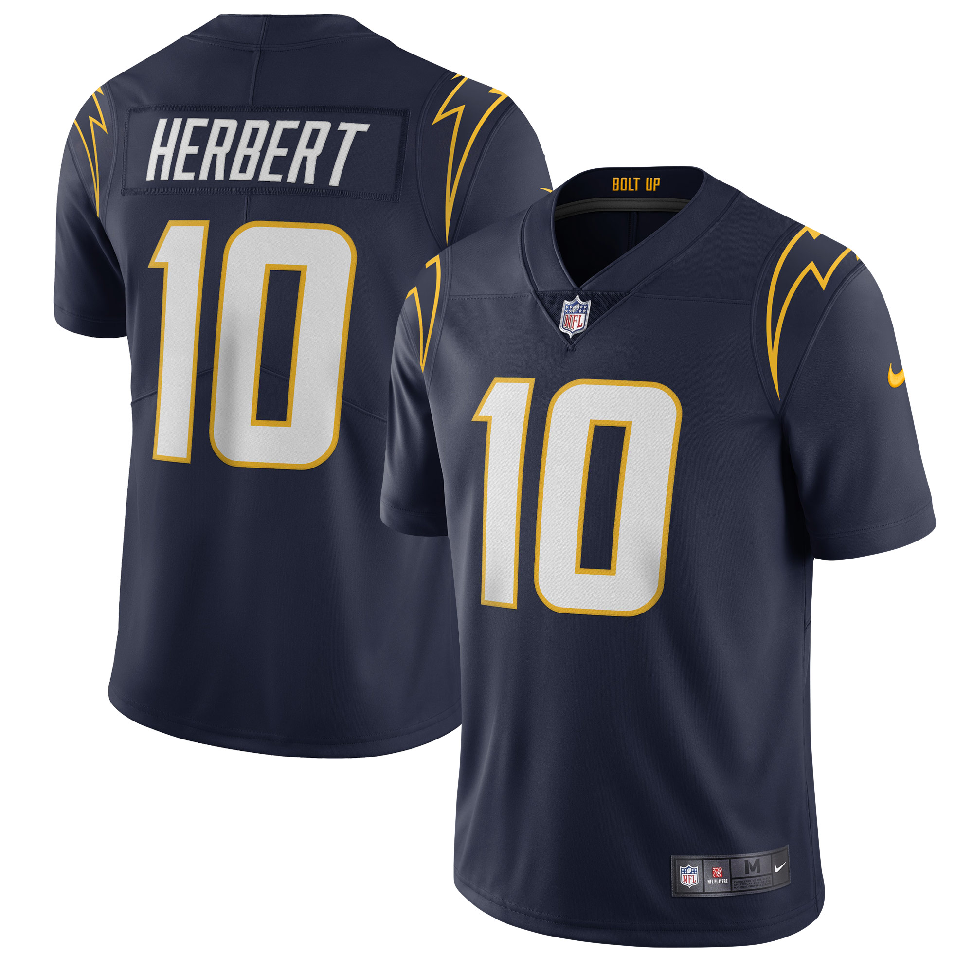Men's Los Angeles Chargers Justin Herbert Navy Vapor Limited Jersey