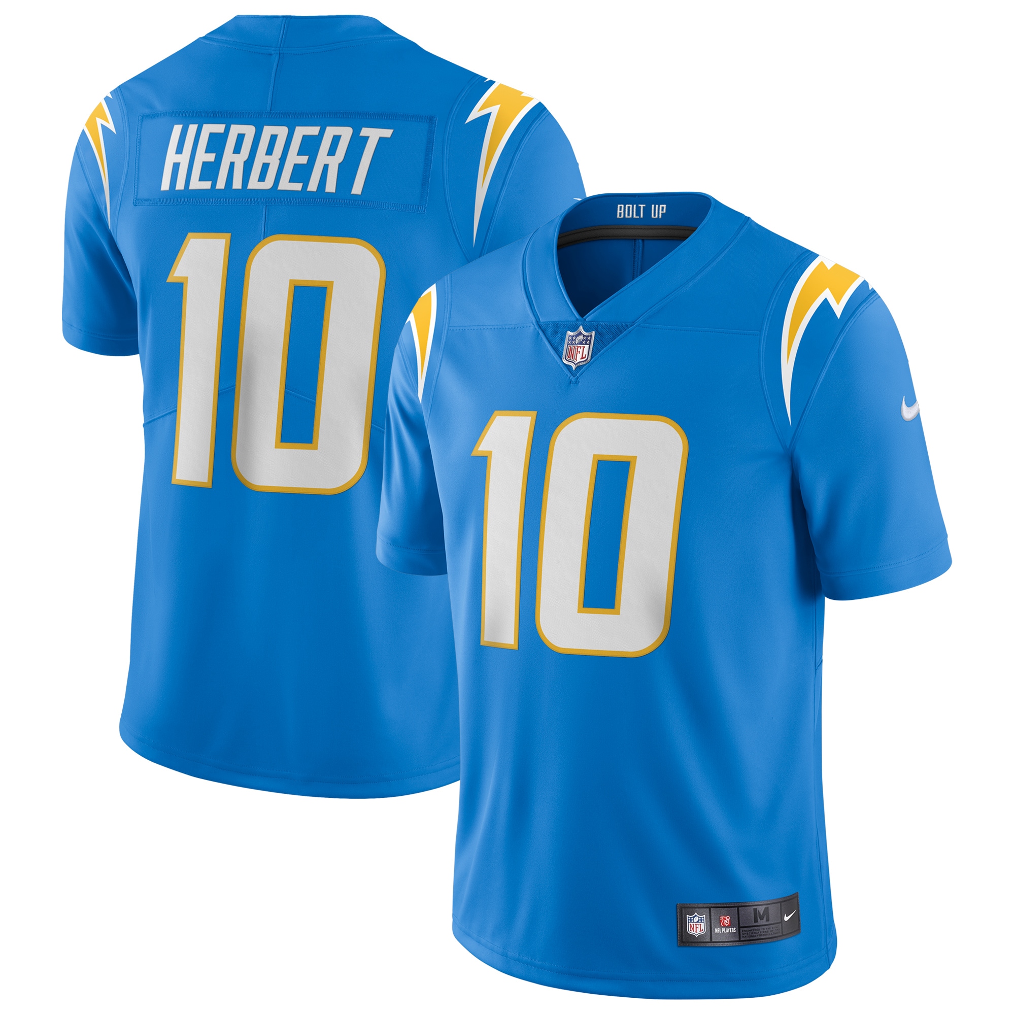 Men's Los Angeles Chargers Justin Herbert Powder Blue Vapor Limited Jersey
