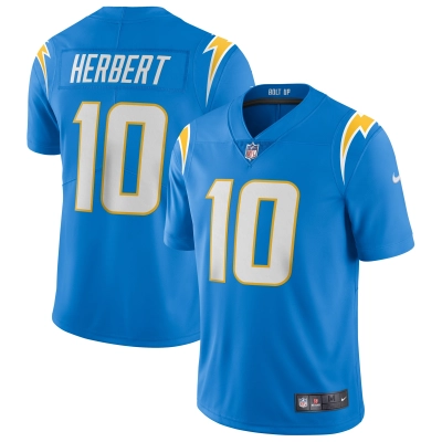 Men's Los Angeles Chargers Justin Herbert Powder Blue Vapor Limited Jersey 01