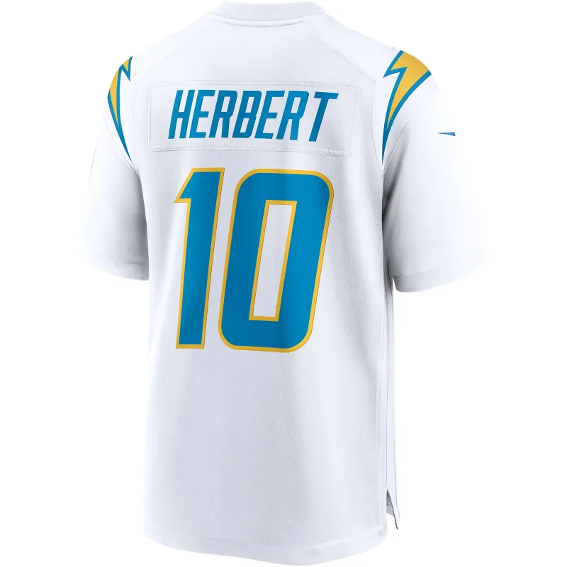 Men's Los Angeles Chargers Justin Herbert White Game Jersey