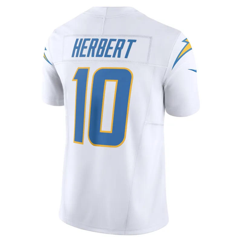Men's Los Angeles Chargers Justin Herbert White Vapor F.U.S.E. Limited Jersey