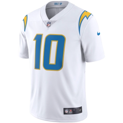 Men's Los Angeles Chargers Justin Herbert White Vapor Limited Jersey 02