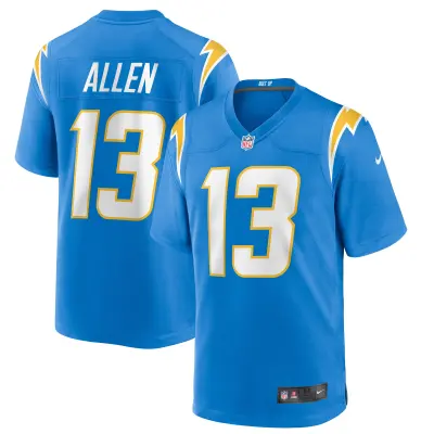 Men's Los Angeles Chargers Keenan Allen Powder Blue Game Player Jersey 01