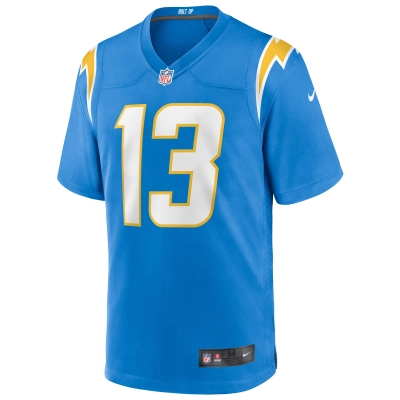 Men's Los Angeles Chargers Keenan Allen Powder Blue Game Player Jersey 02