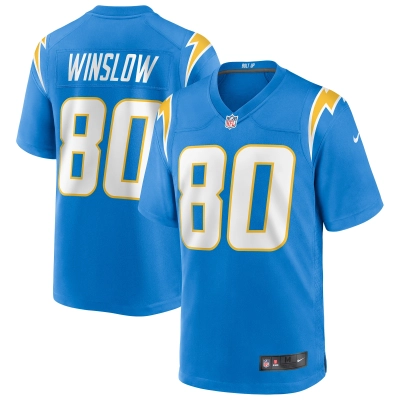 Men's Los Angeles Chargers Kellen Winslow Powder Blue Game Retired Player Jersey 01