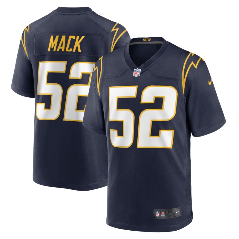 Men's Los Angeles Chargers Khalil Mack Navy Alternate Game Jersey