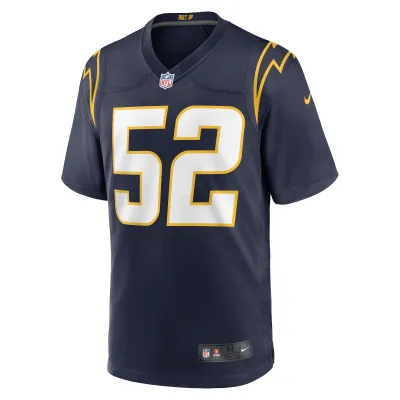 Men's Los Angeles Chargers Khalil Mack Navy Alternate Game Jersey 02