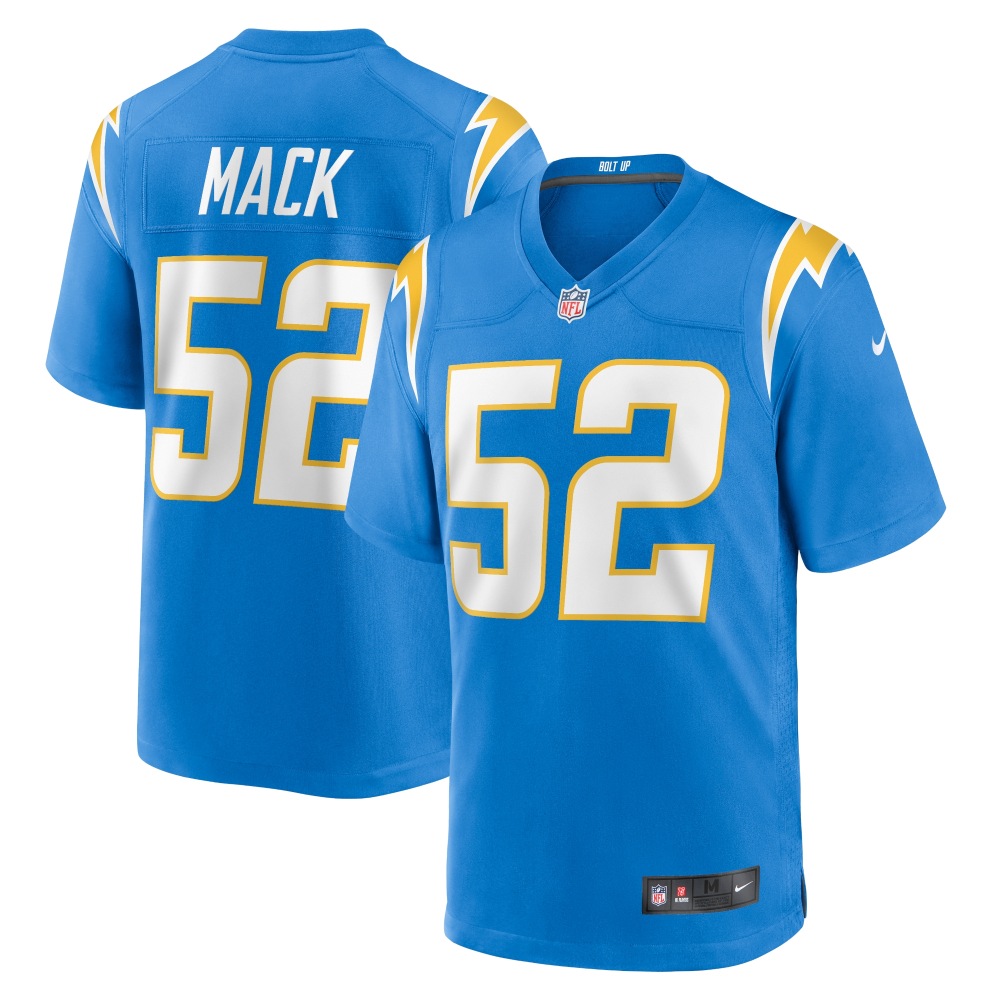 Men's Los Angeles Chargers Khalil Mack Powder Blue Game Jersey