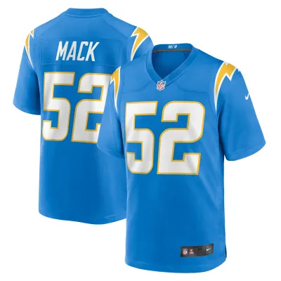 Men's Los Angeles Chargers Khalil Mack Powder Blue Game Jersey 01