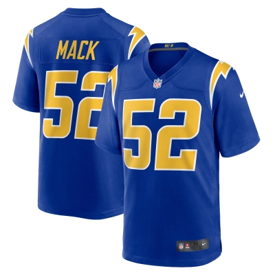 Men's Los Angeles Chargers Khalil Mack Royal Alternate Game Jersey 01