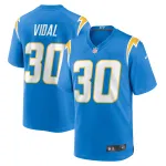 Men's Los Angeles Chargers Kimani Vidal Powder Blue Team Game Jersey