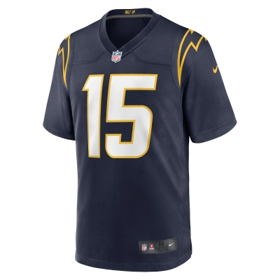 Men's Los Angeles Chargers Ladd McConkey Navy Alternate Game Jersey 02