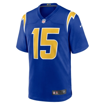 Men's Los Angeles Chargers Ladd McConkey Royal Alternate Game Jersey 02