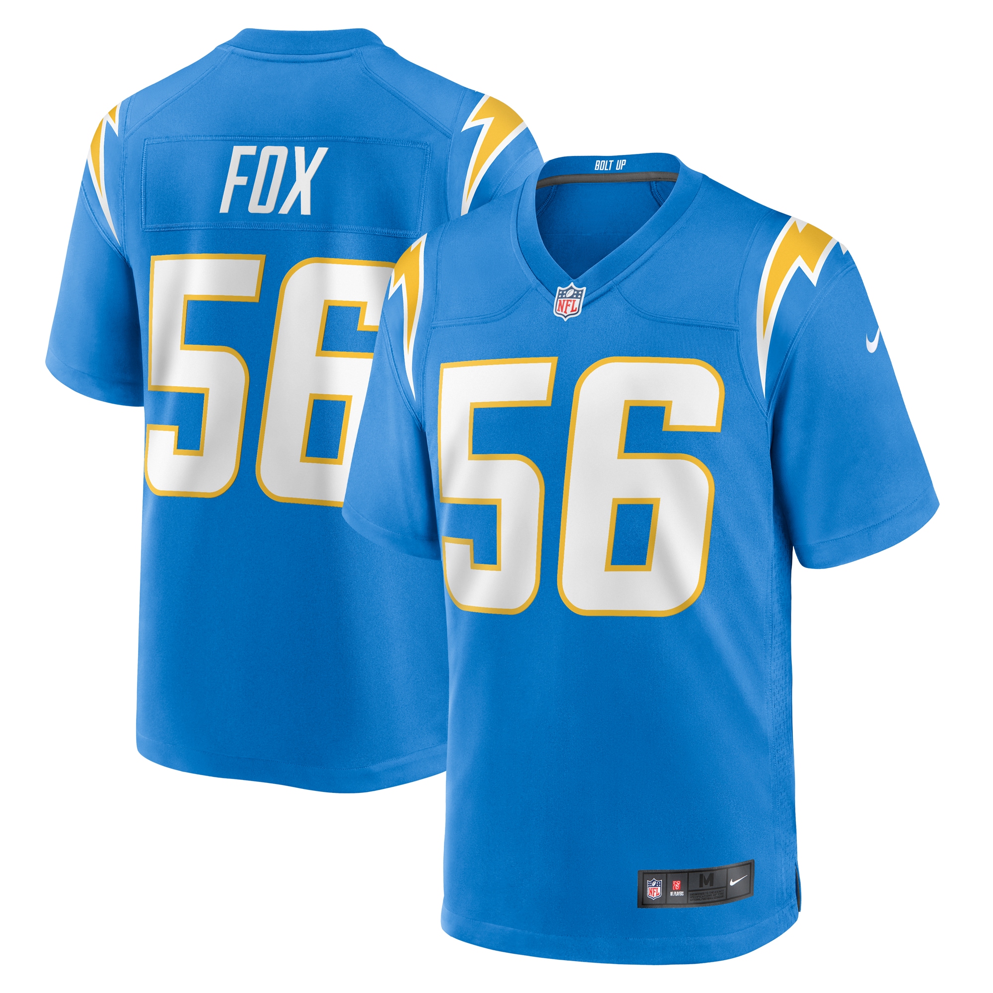 Men's Los Angeles Chargers Morgan Fox Powder Blue Player Game Jersey