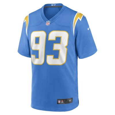 Men's Los Angeles Chargers Otito Ogbonnia Powder Blue Game Player Jersey 02