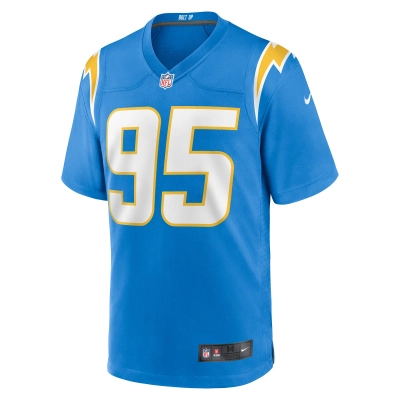 Men's Los Angeles Chargers Poona Ford Powder Blue Game Jersey 02