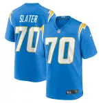 Men's Los Angeles Chargers Rashawn Slater Powder Blue 2021 NFL Draft First Round Pick Game Jersey
