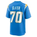 Men's Los Angeles Chargers Rashawn Slater Powder Blue 2021 NFL Draft First Round Pick Game Jersey