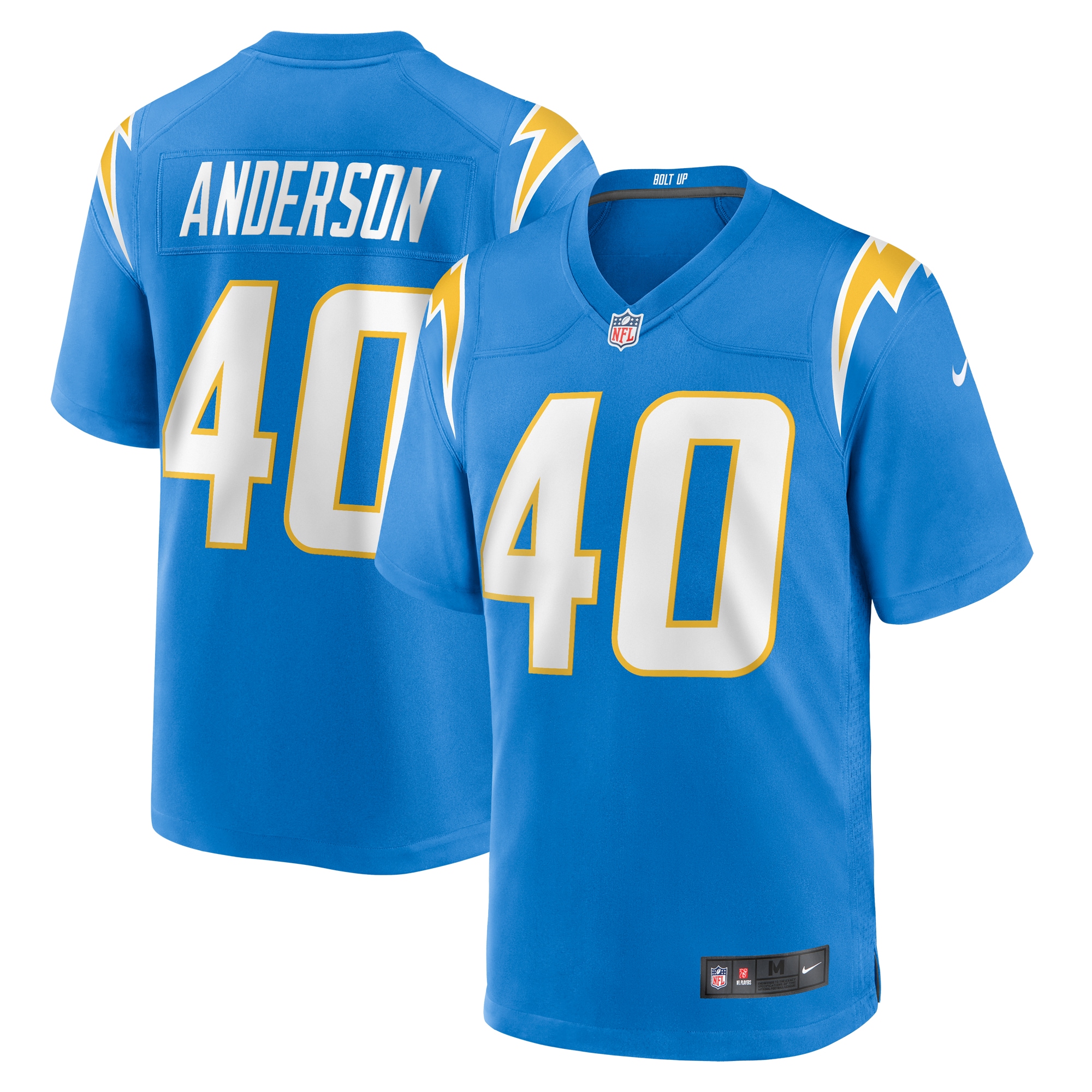 Men's Los Angeles Chargers Stephen Anderson Powder Blue Game Jersey
