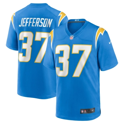Men's Los Angeles Chargers Tony Jefferson Powder Blue Team Game Jersey 01