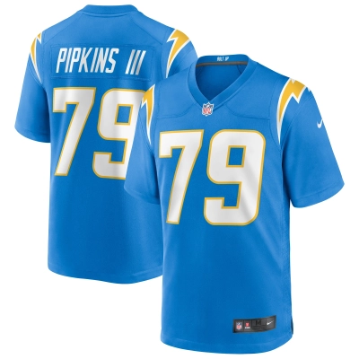 Men's Los Angeles Chargers Trey Pipkins III Powder Blue Game Jersey 01